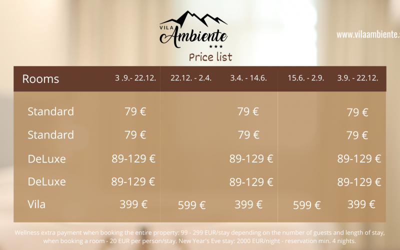 Brown Hotel Price List Instagram Post (Prezentácia (169))